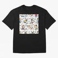 Chibi Soccer Cats 2026 - Cute Football Kittens Pattern Oversized T-Shirt Carry the Colors and Pride of Global Football Passion for FIFA World Cup 2026 Group Stage, Centered on Messi, CR7 and Mbappe, Argentina, Vintage Soccer Flavor, Modern Football