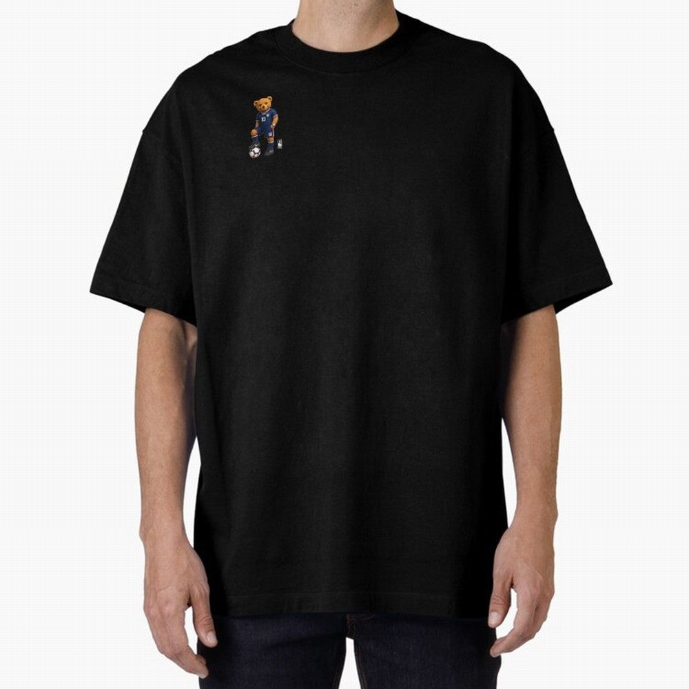 France Soccer Bear World Cup Teddy Bear Oversized T-Shirt Honor Football Greatness during FIFA World Cup 2026 USA Canada Mexico for Fans of Haaland and France, Bringing Retro Football Energy, Iconic Rivalries, Trophy Chase Drama and Stadium