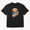 Golden Retriever Soccer Champ - World Cup 2026 Spirit Oversized T-Shirt Feel the Roar of FIFA World Cup 2026 with Messi, Neymar and Mbappe, Argentina, France and Brazil Energy, Championship Spirit, Famous Goals, Roaring Crowds and International