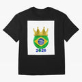 Brazil Football Champion Crown 2026 Oversized T-Shirt Experience FIFA World Cup 2026 with Neymar, Portugal, Spain and Germany Energy, Game Day Rituals, Football Legends, Country Pride and the Road to the Final; Ideal for Football Dads, Football