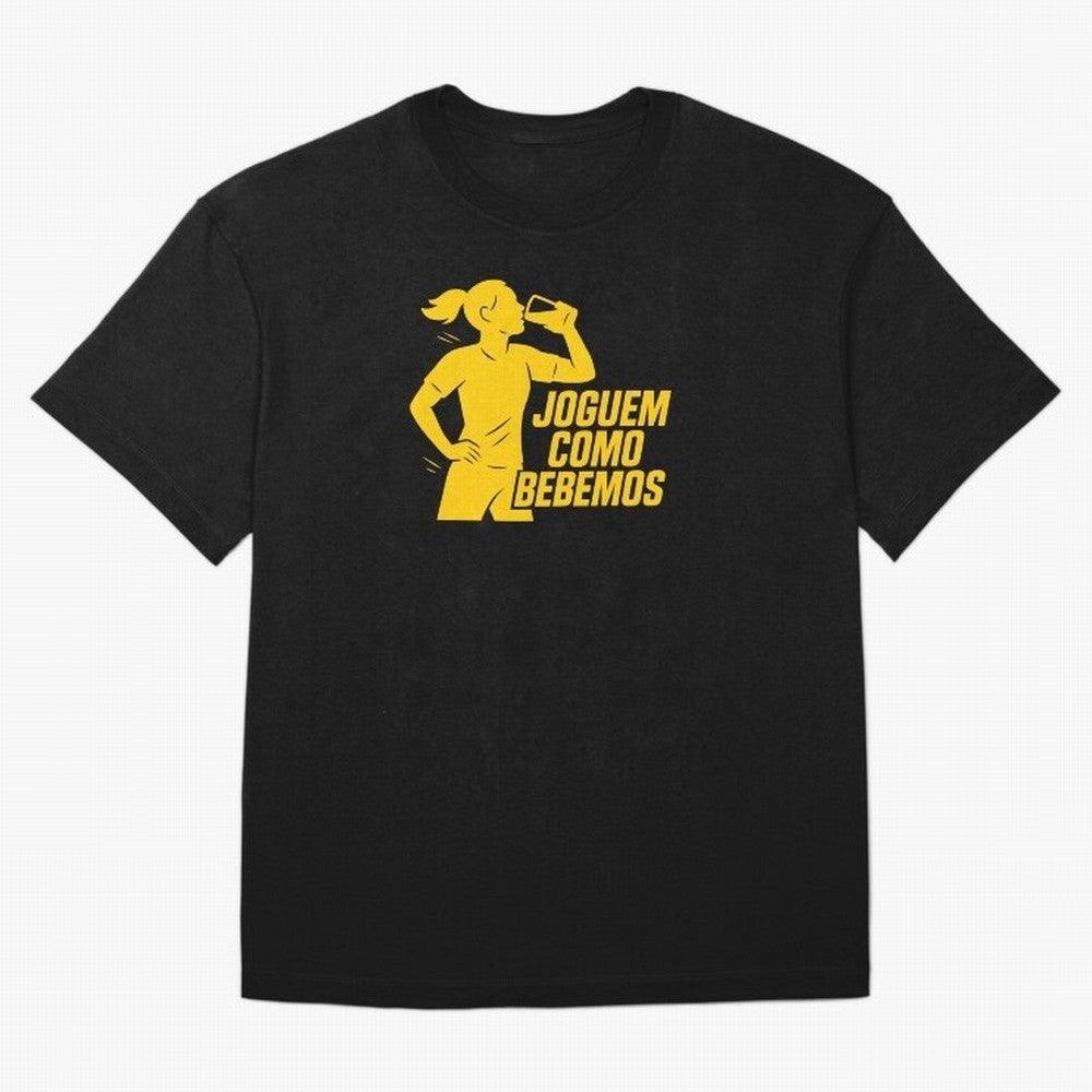 Joguem Como Bebemos Women World Cup 2026 Oversized T-Shirt Experience FIFA World Cup 2026 Spirit, Highlighting England, Messi, Neymar and Mbappe, Football History, Final Match Energy, Crowd Noise and Once in a Lifetime Moments; Made for Die Hard