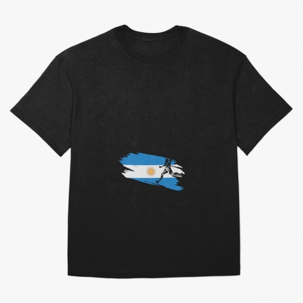 Argentina 2026 ¨C Muchachos ¨C Rumbo a la Cuarta en USA 2026 Oversized T-Shirt Stand Proud for FIFA World Cup 2026 Spirit, Built around Netherlands, Mbappe, Sports Nostalgia, International Competition, Famous Players and Unforgettable Victories;