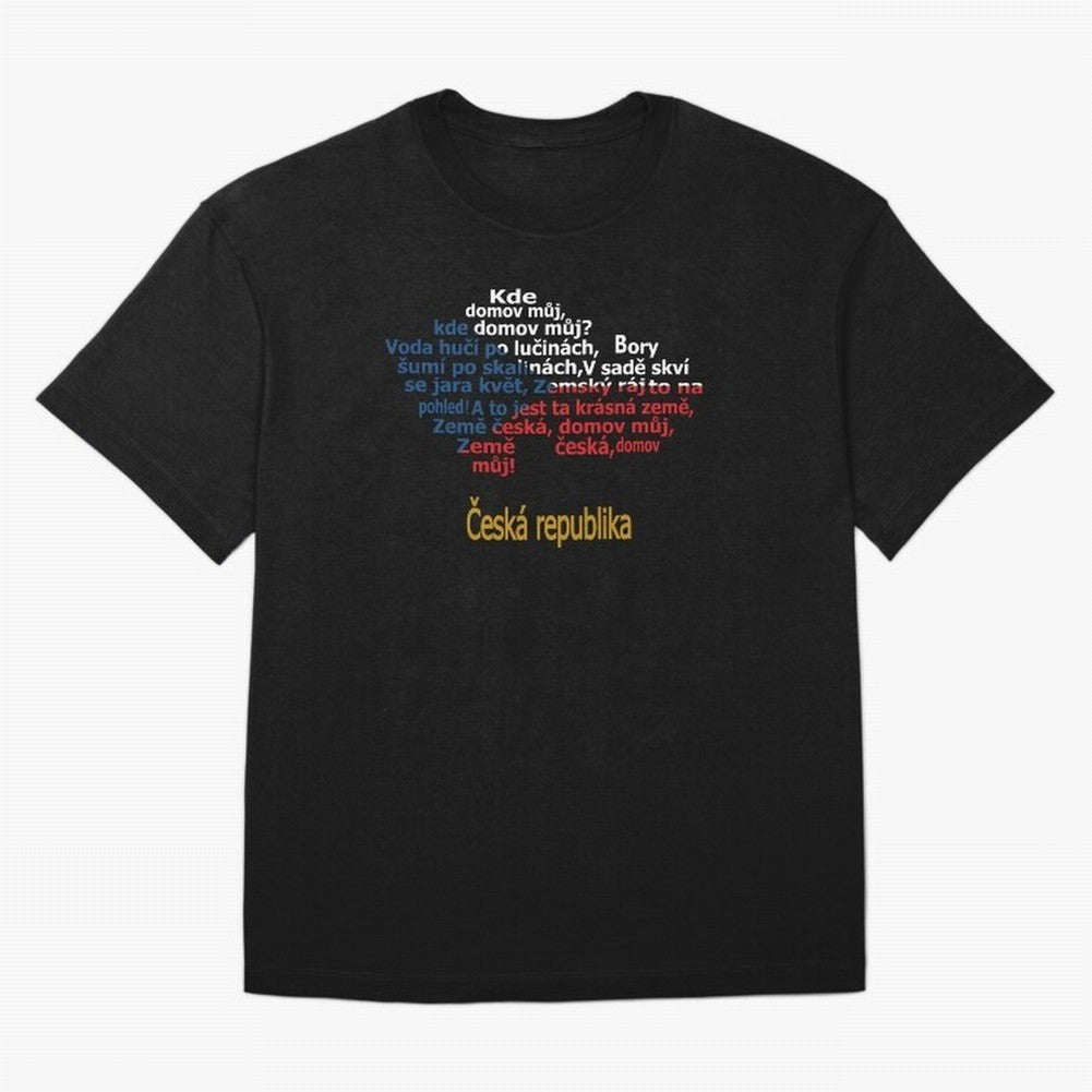 ?esk¨¢ republika (Anthem, map, and flag) Oversized T-Shirt Elevate Match Day Hype around FIFA World Cup 2026 Group Stage, CR7 and Messi, Argentina, France and Brazil, Sports Nostalgia, International Competition, Famous Players and Unforgettable
