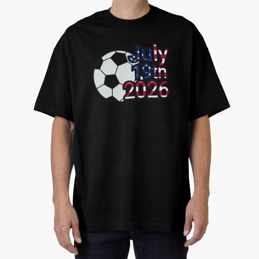 2026 USA Oversized T-Shirt Celebrate Football Heritage in FIFA World Cup 2026 USA Canada Mexico Spirit, Featuring France, Neymar, Supporter Pride, Iconic Celebrations, Legendary Names and Global Match Day Energy; Ideal for Football Dads, Football
