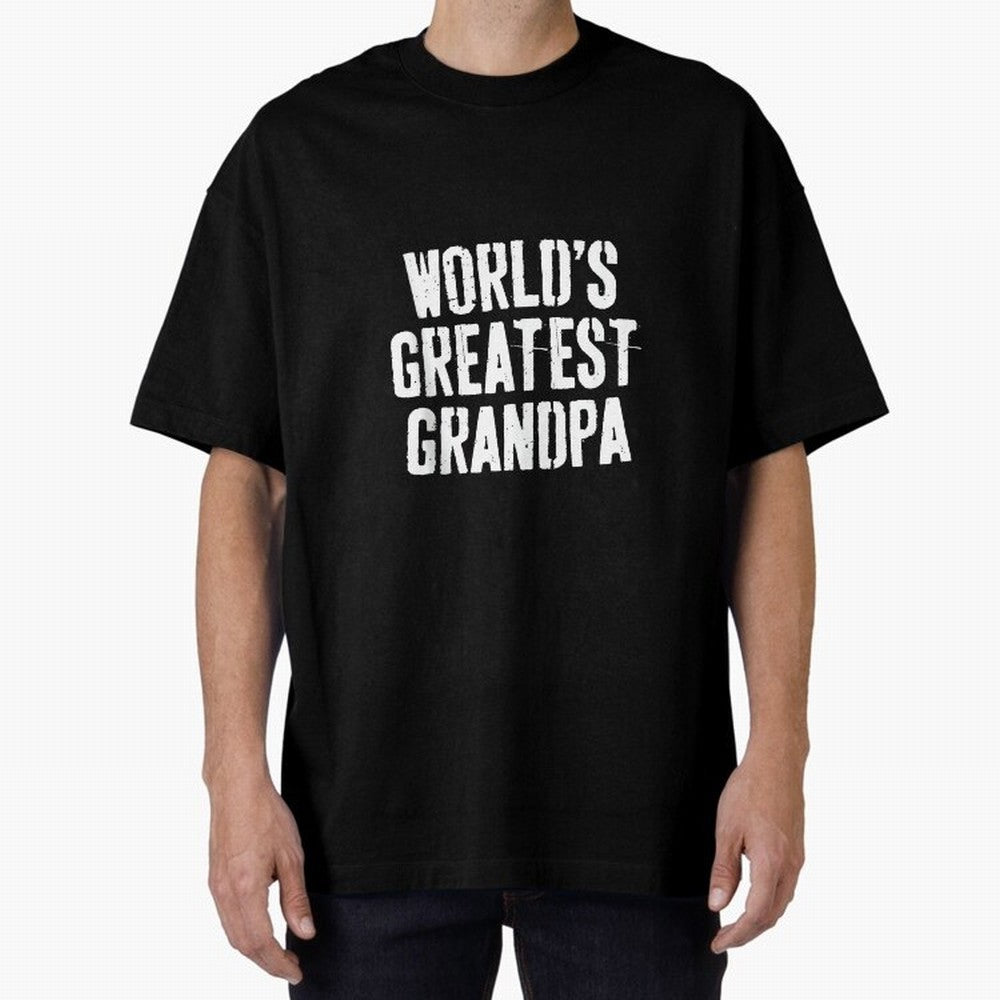 Mens World's Greatest Grandpa Shirt Papa Men Fathers Day Oversized T-Shirt Bring Match Day Fire to Global Football Passion for FIFA World Cup 2026 USA Canada Mexico, Built around CR7, England and Germany, Global Supporter Spirit, Legendary Goals,