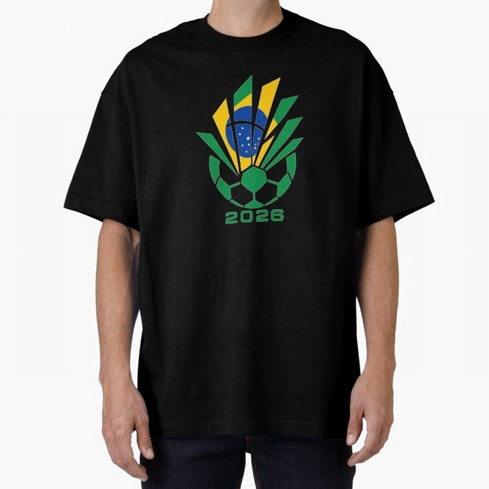Mexican Soccer 2026 Flag Burst Emblem Oversized T-Shirt Show Your Tournament Heart for the FIFA World Cup 2026 Journey through Cristiano Ronaldo Highlights, Brazil Pride, Stadium Chants, National Pride, Trophy Dreams and Unforgettable Football