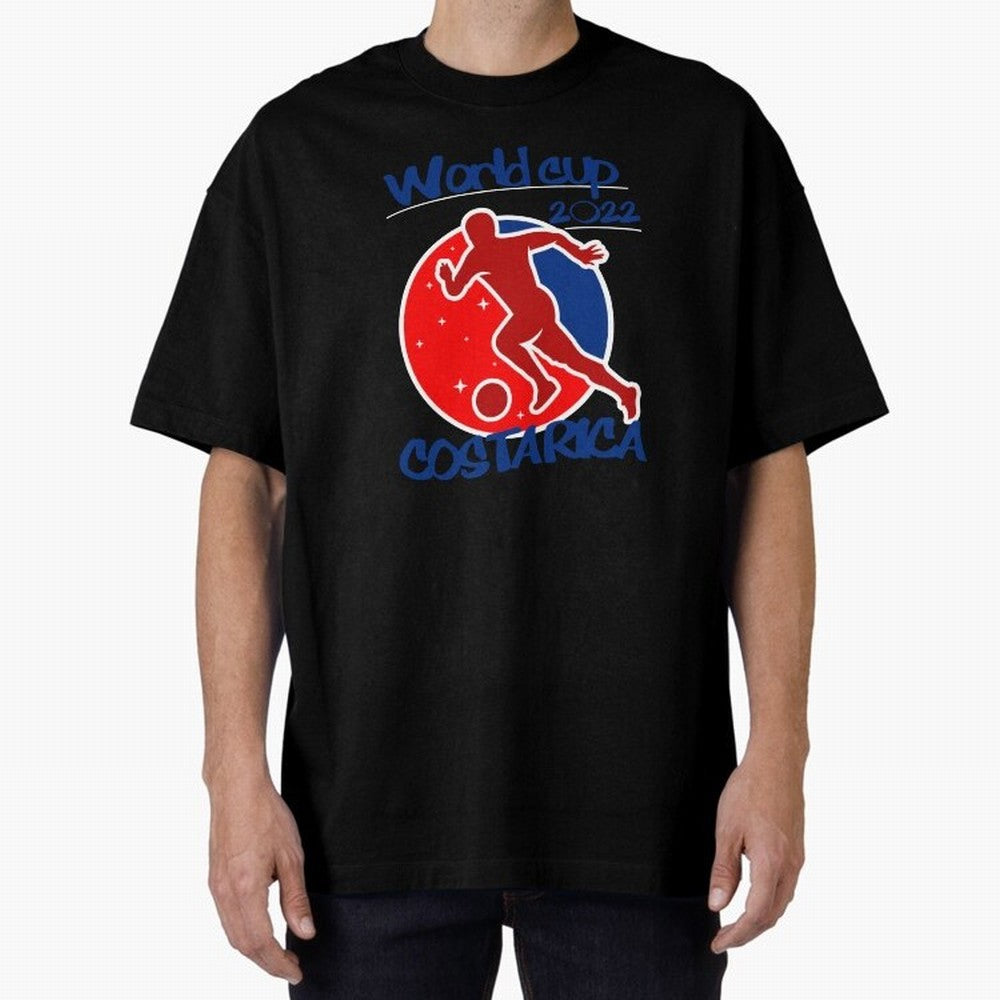 Costa Rica World Cup 2022 Oversized T-Shirt Join Supporters Worldwide for FIFA World Cup 2026 USA Canada Mexico Spirit, with Spain, Neymar, Football History, Final Match Energy, Crowd Noise and Once in a Lifetime Moments; Perfect for Supporters Who