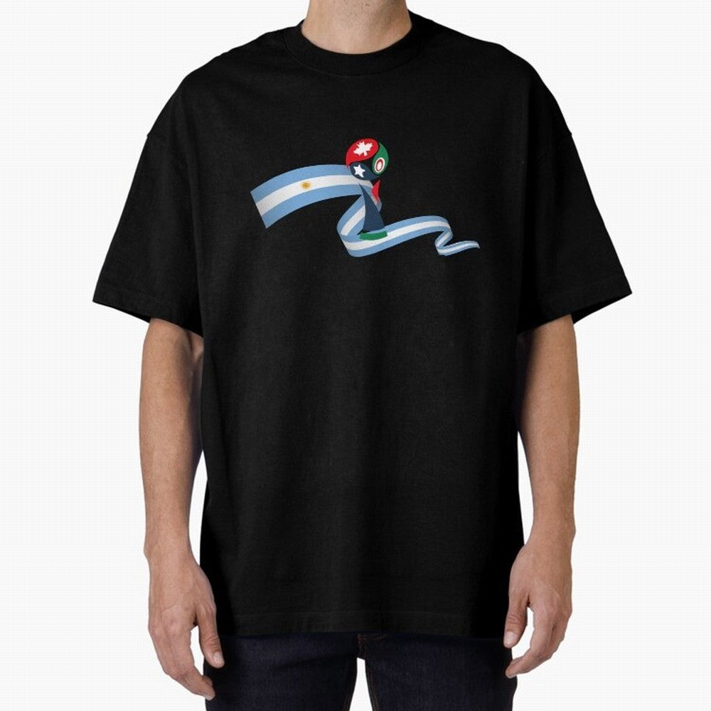 World Cup 2026 Team Argentina Oversized T-Shirt Stand Proud for Global Football Passion for FIFA World Cup 2026 Group Stage, Centered on Mbappe and Neymar, Germany, Soccer Culture, Superstar Moments, National Team Dreams and Competitive Fire;